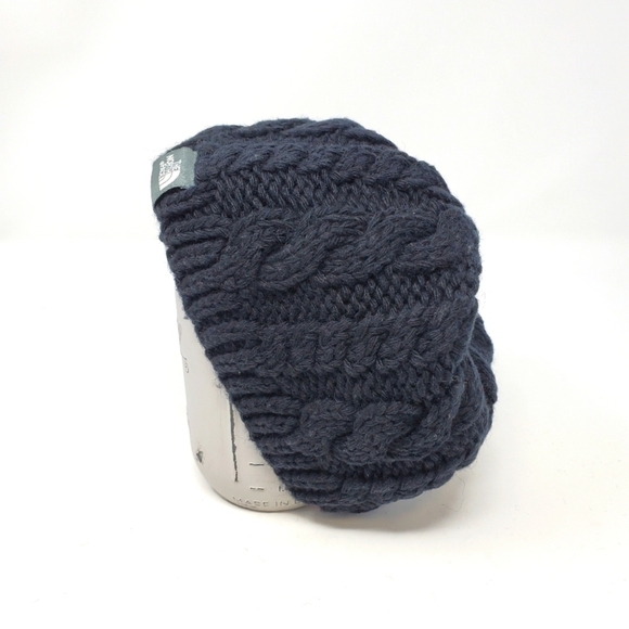 THE NORTH FACE KNITWEAR BEANIE HAT BLACK WOOL & ALPACA BLEND FLEECE LINED UNISEX - Picture 1 of 11